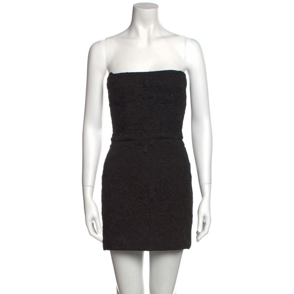 Vintage Dolce & Gabbana Black Brocade Mini Dress - Size IT 36 / US 0/2